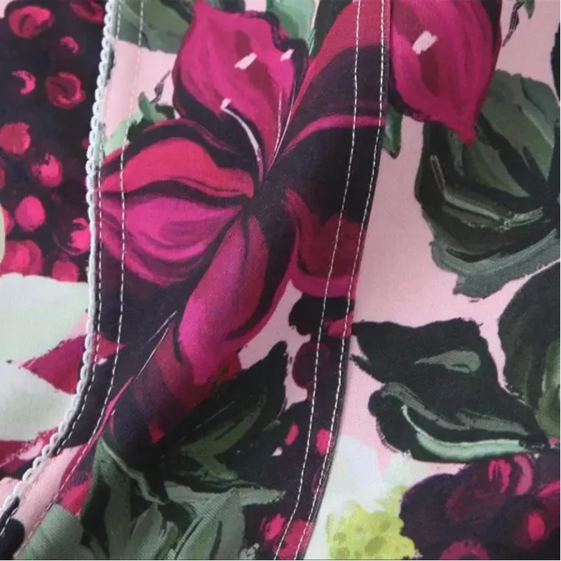 

Women's Slim Fit Backless Jumpsuit Tube Top with Bottom Buckle Suspender Printed Casual Chic Tights for Spring Summer