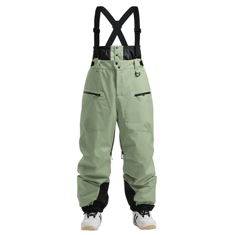 Ski Hosen Outdoor Winter Verdickung Warme Skifahren Strap Overalls Neue Männer Frauen Lose Schnee Wasserdicht Winddicht Snowboard Hosen – Detail 18