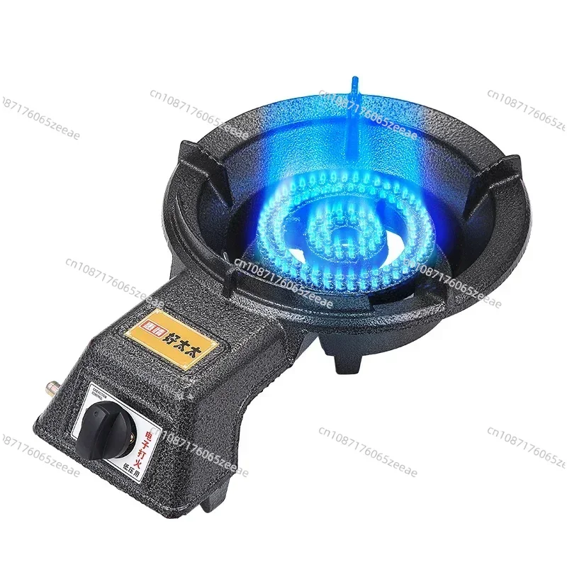 Thickened Cast Iron Commercial Hot Fire Stir Frying Gas Stove Household Liquefied Gas Single Stoves Knob Switch Desktop Cooktops