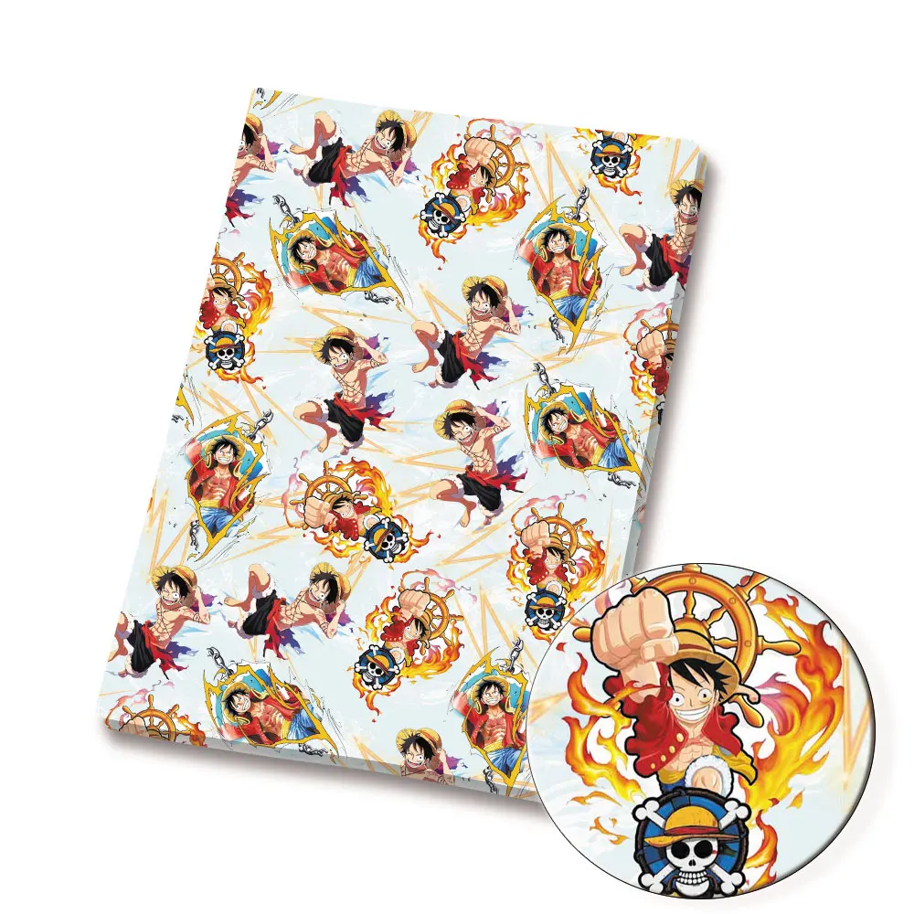 One Piece Anime peripherals Fabric 140*50cm DIY Sewing Patchwork Quilting Baby Dress Printed Fabric Fabric Sewing Kids