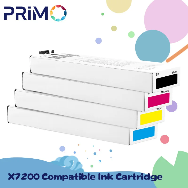 

Compatible Ink Cartridge For Riso Comcolor X7200 X7250 Inkjet Printer Pigment Ink Cartridge (BK C M Y 4 Color Option)