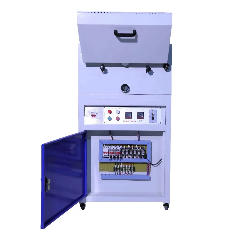 Double 100 Hot Melt Glue Machines Hot Melt Gluing Roller Coater Coating Machine For PVC Cardboard Paper