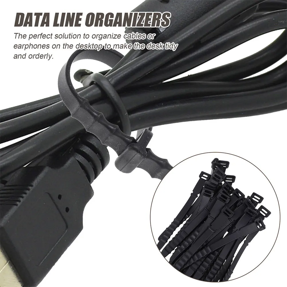 12Pcs High-Quality Silicone Cable Winders Easy-Grip Cord Organizer for USB Headset Charging Cables Desktop Organization