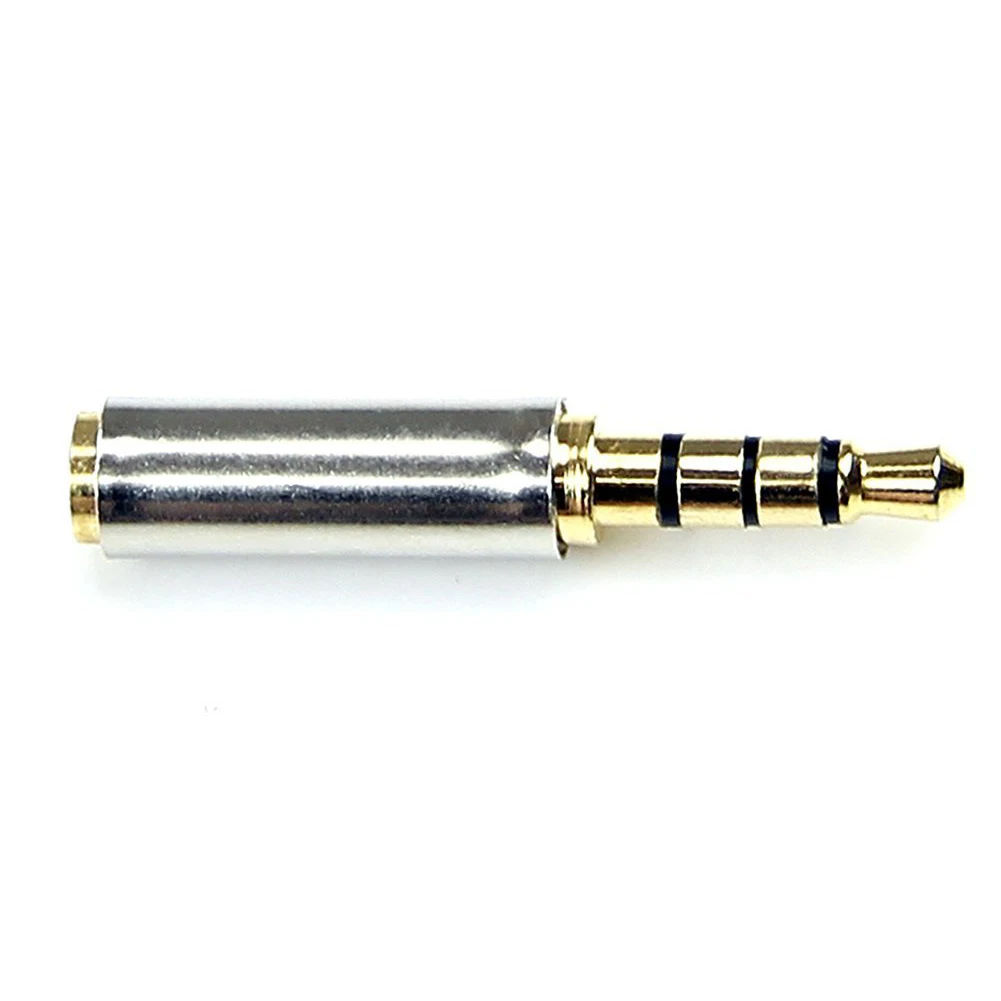 Adattatore presa Convertitore adattatore jack per auricolari audio stereo da 3,5 mm maschio a 2,5 mm femmina dorato