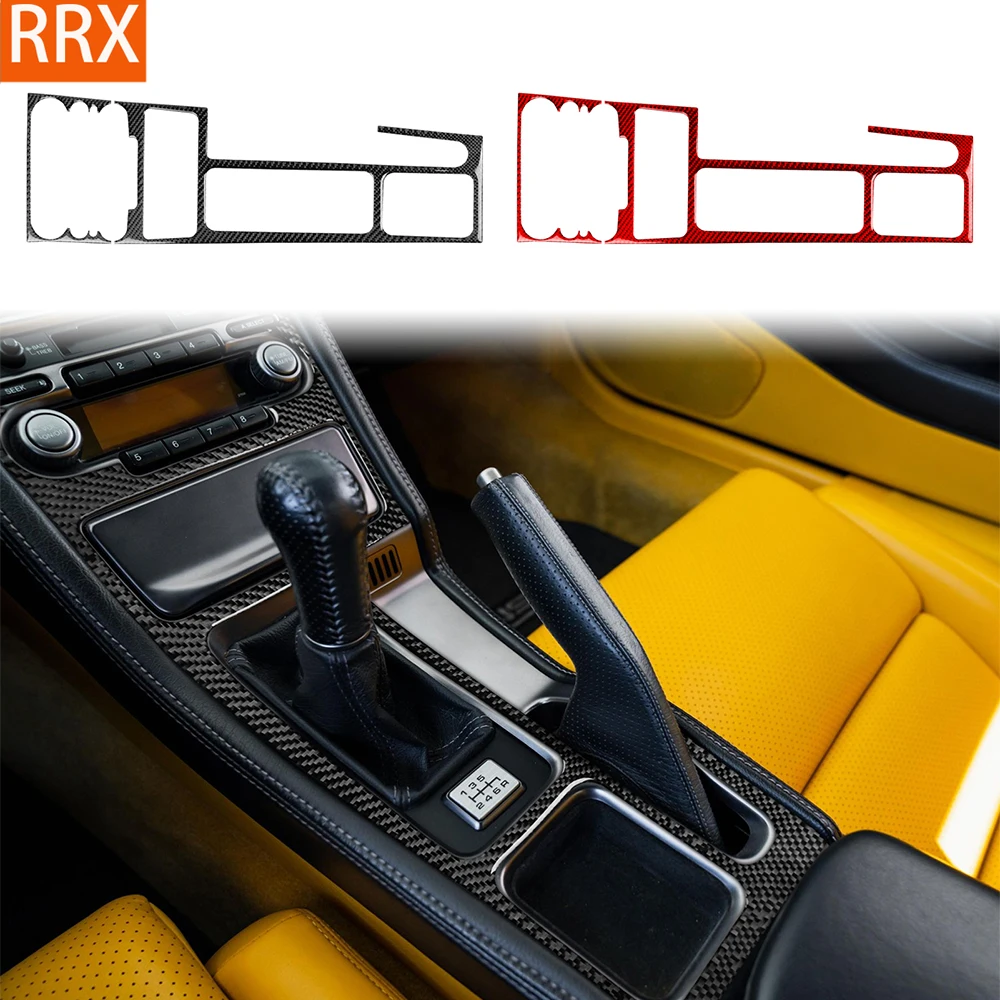 For ACURA NSX 1990-2005 Real Carbon Fiber Stickers Central control radio CD shift panel Car Accessories Interior decorative