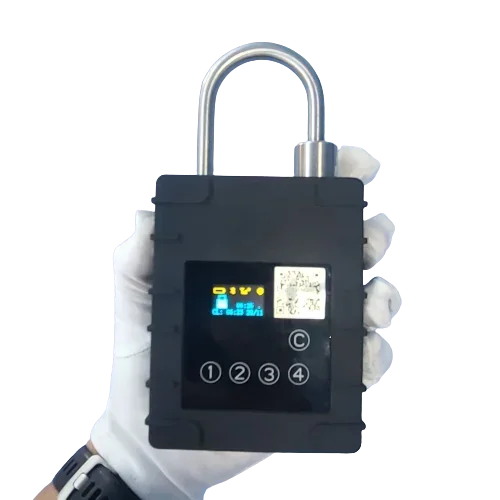 Candado rastreador GPS inteligente G300P, contenedor de Control remoto, monit en línea, teclado táctil, contraseña, cerradura electrónica