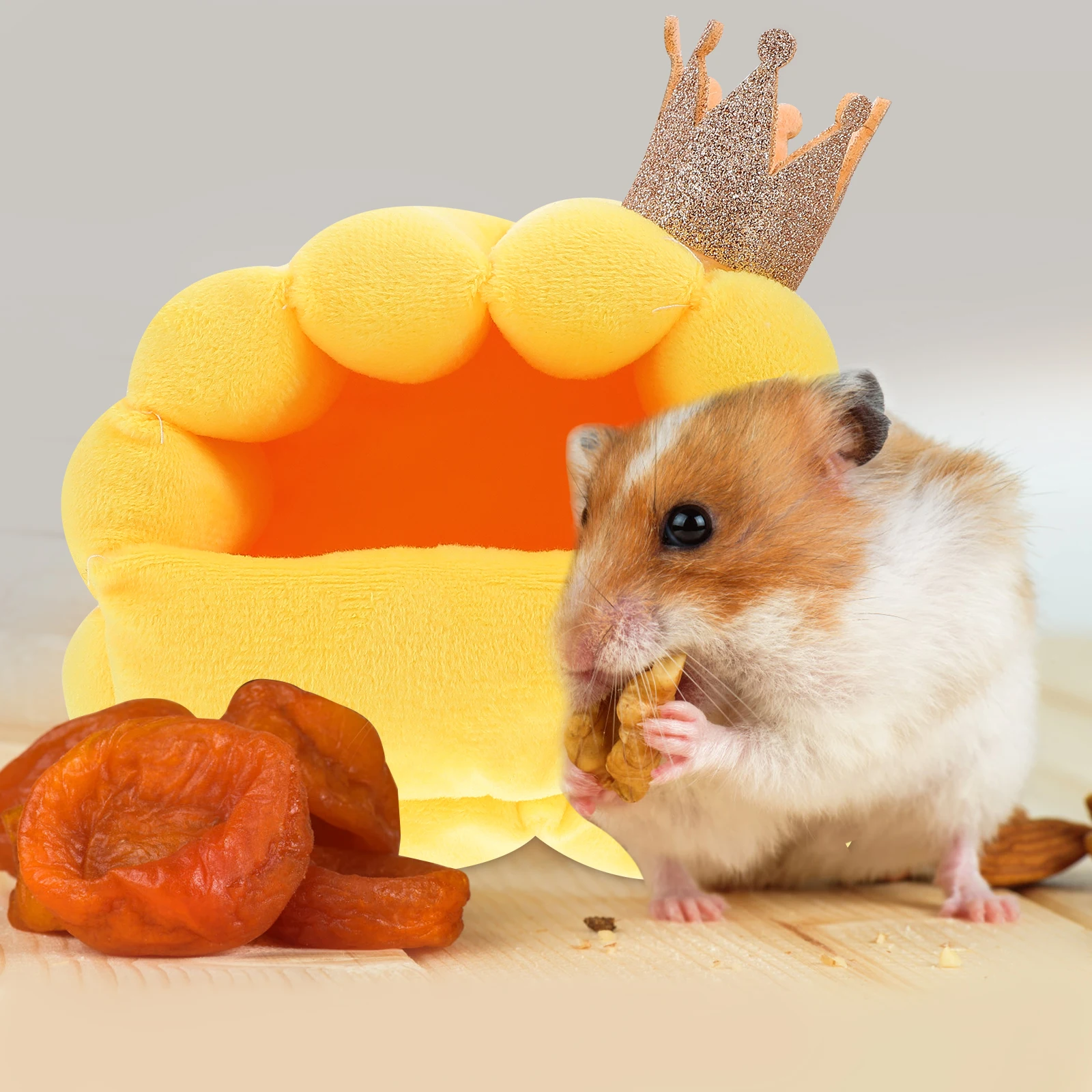 

Warm Cave Hamster Nest Bed House Winter Rest Supplies Comfortable Cotton Bright Color Safe Harbor Small Pets Play Sleep