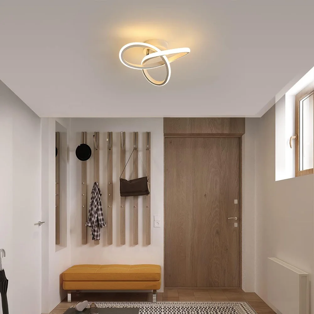 ไฟ LED ติดเพดานทางเดินแบบนอร์ดิกติดตั้งบนพื้นผิว lampu penerangan rumah สำหรับห้องนอนห้องนั่งเล่นทางเดินไฟระเบียง