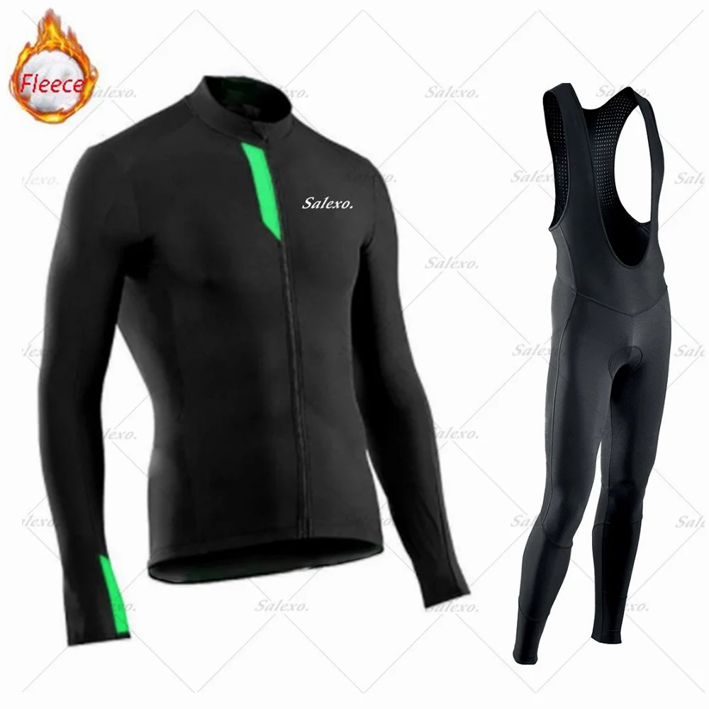 

2026 Team Men Winter Cycling Jersey Set Bicycle Sportwear Suit MTB Uniform Ciclismo Road Mountain Bike Clothing Bicicleta