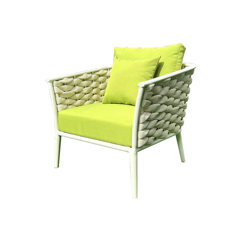 

Garden single sofa waterproof sunscreen terrace back chair