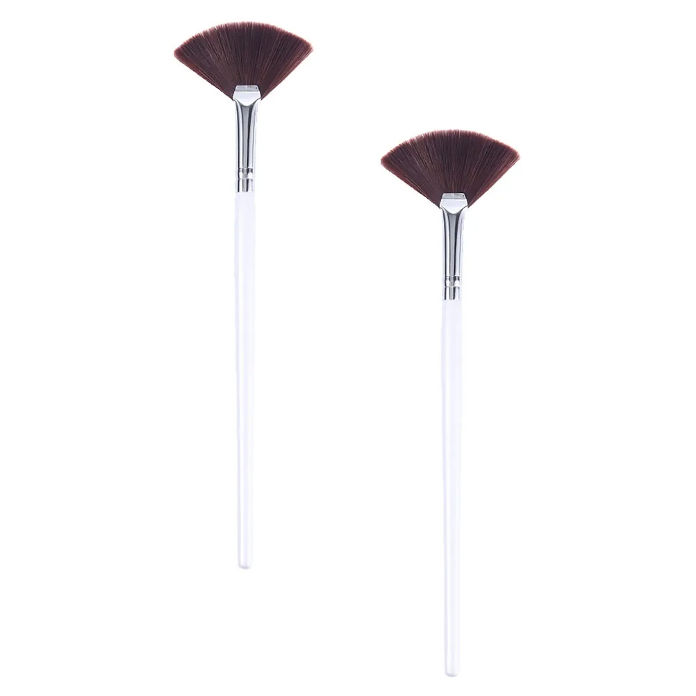 2Pcs 메이크업 브러쉬 쉽게 적용되는 스킨 케어 제품 고르게 적용 가능한 내구성 휴대용 여행 선물 여성용 페이스 마스크 어플리케이터