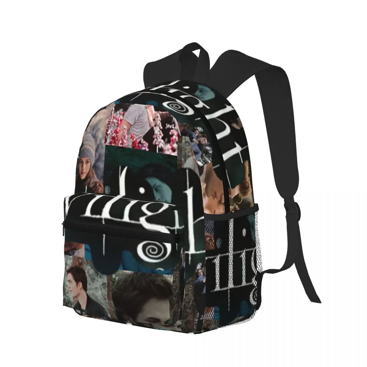 Edward Cullen Twilight Student Backpack School Bag Hiking Travel Daypack for Boys Girls Bookbag Shoulder Bags