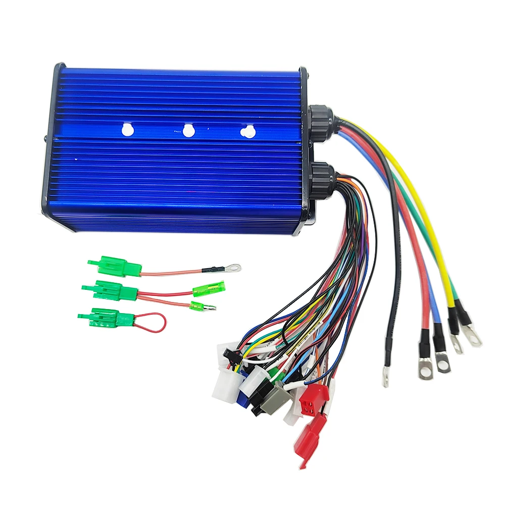 36V 48V 60V 72V 2000W Brushless Motor Controller 45A 60A for Electric Bike/Trycycle/E-Scooter/Dual Mode Hall/ Hallless Sensor