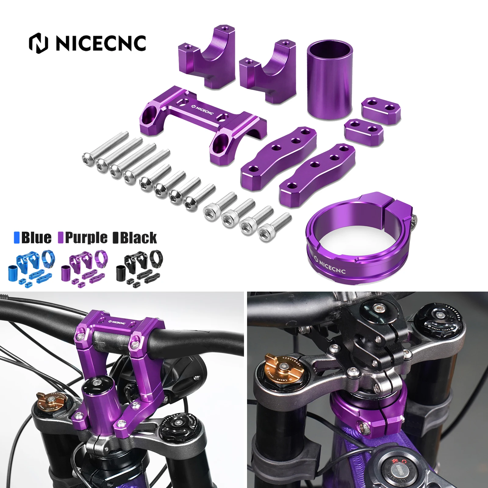 

For Surron Light Bee X Handlebar Bar Riser Mount Bracket Head Tube Frame Brace For Sur-Ron Light Bee S L1E For Segway X 160 X260