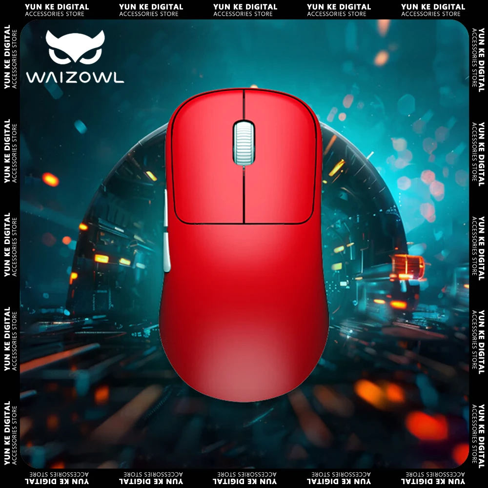 

Waizowl Ogm Cloud Wireless Mosue Paw3395 Nordic 52840 Трехрежимная игровая мышь FPS 4000 Гц Мышь Индивидуальные игровые аксессуары Подарки