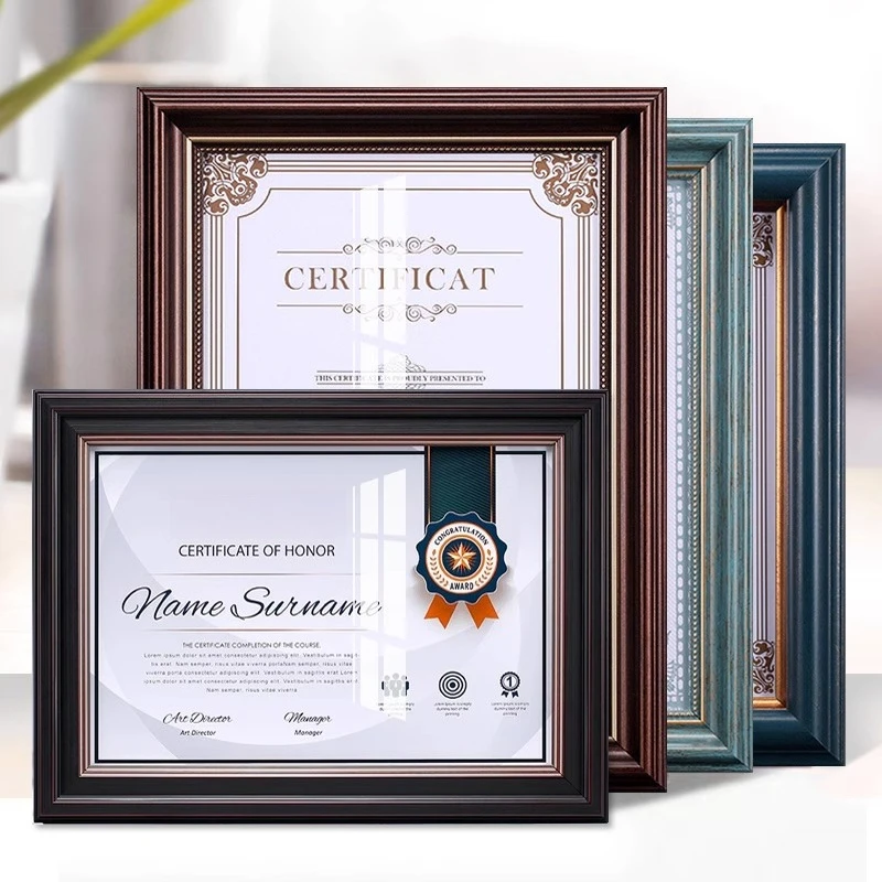 Certificate of Honor Award Certificate Power of Attorney Business License Display Frame A3 Picture Frame Custom Frame