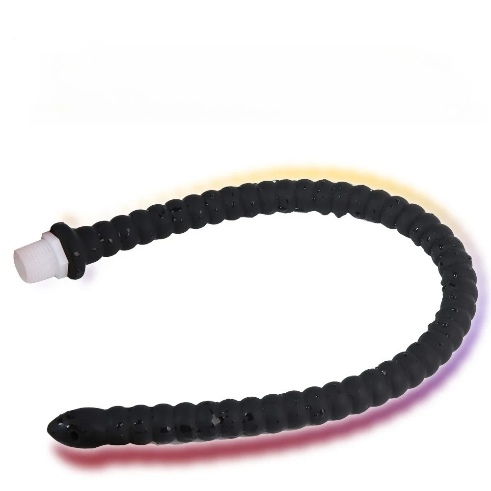 Long Anal Plug Washing Tube Douche Silicone Enema Deep Butt Plug Cleaning Anal Head/Shower /Cleane Nozzle Tip Faucet Attachment