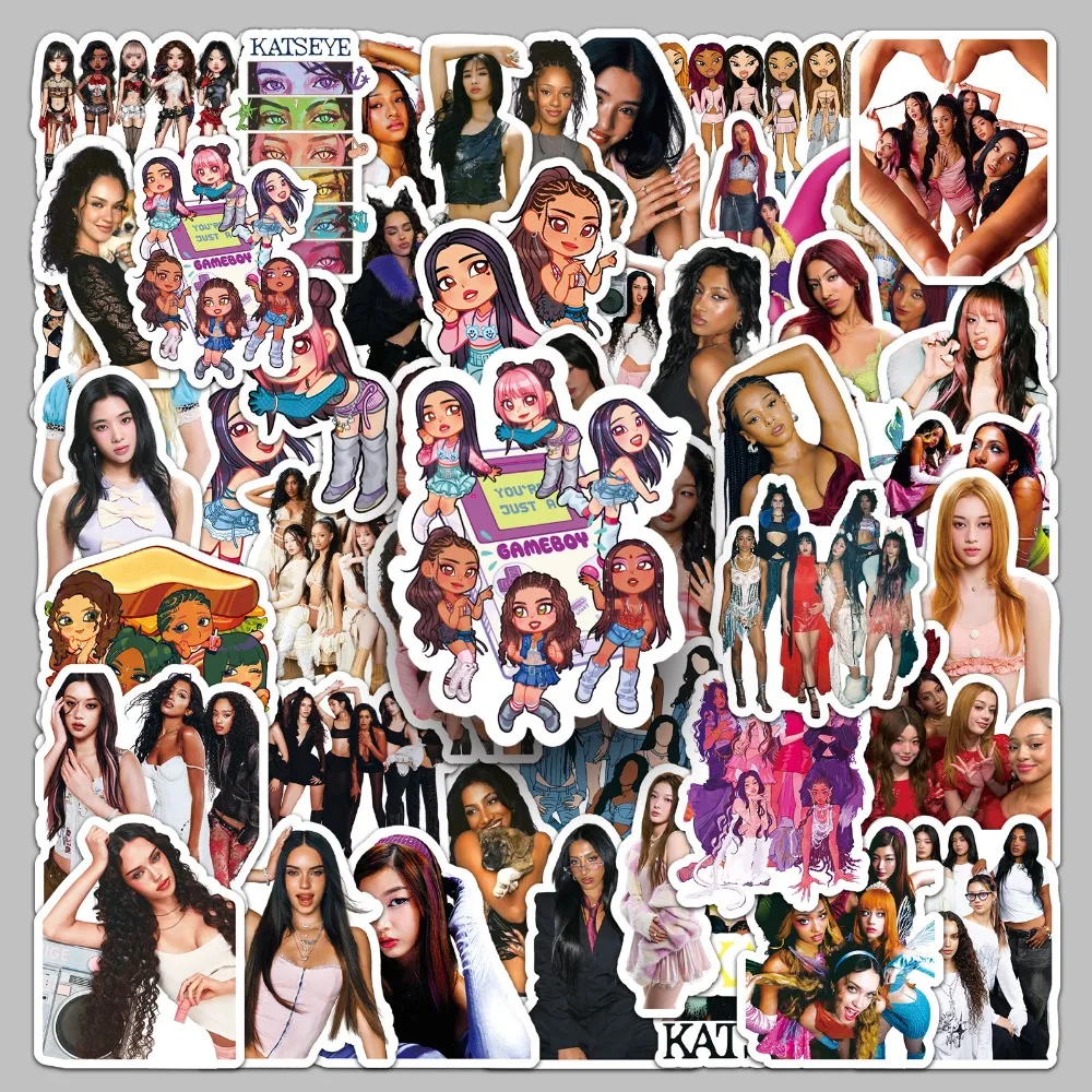 Picture 4: 50pcs Girl Group KATSEYE Graffiti Stickers Sophia Exquisite Decals Suitcase Laptop Computer Guitar Cell Phone Decorate Stickers