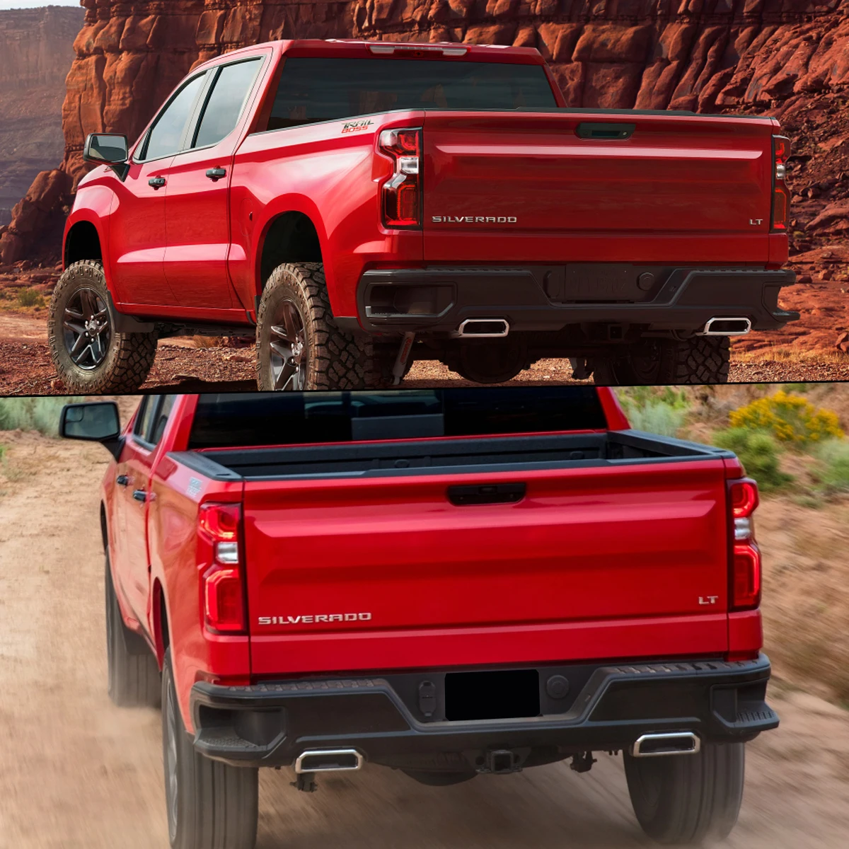 

Задний диффузор для 2019 2020 2023 2024 Silverado 1500/ Sierra 1500 Задний бампер с двойной сборкой GM1103210 Magickit
