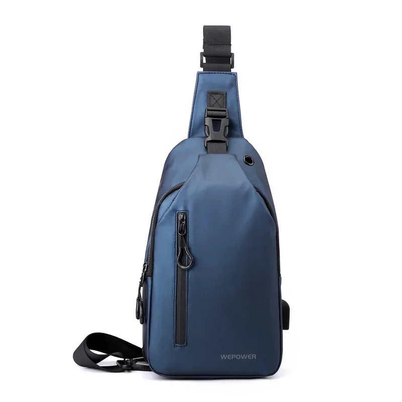 

Chest Bag Fashion New Solid Color Men Chest Bag Outdoor Casual Fashion One Shoulder Crossbody Bag