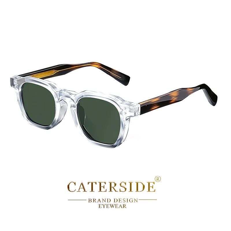 CATERSIDE Neue Retro-Punk-Sonnenbrille für Herren, quadratisch, personalisiertes Design, Brille für Damen, modische Partybrille, Festival-Geschenk, 2 Stück – Detail 17
