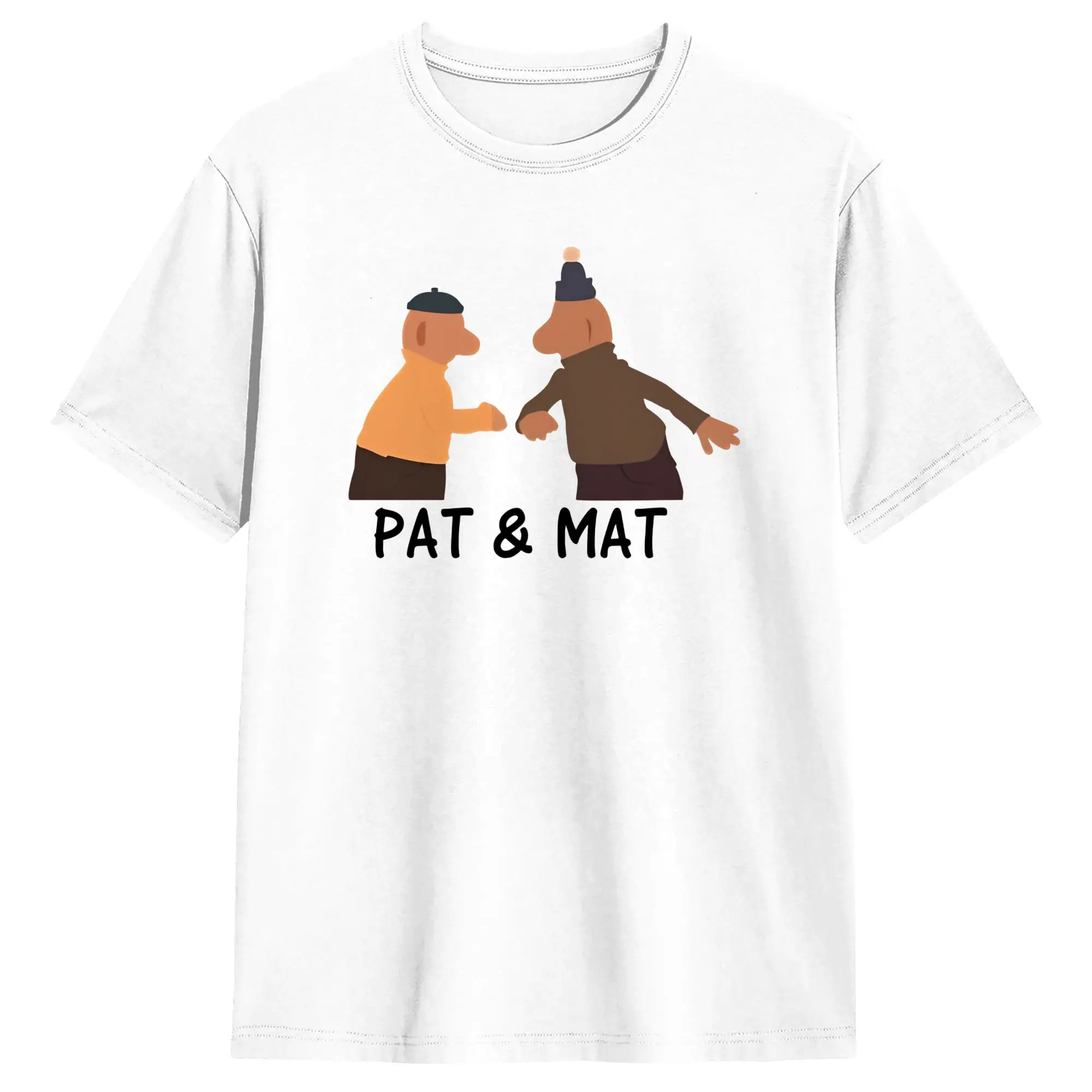 Harajuku T-Shirt Beach Pat and Mat Leisure T-Shirts  Cotton Tshirt for Adult Y2K Fun Design Short Sleeve Top Tees