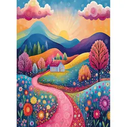 SDOYUNO 5d Diamond Painting Landscape Full Square&Round Diamond Embroidery Mosaic Sale Decoration Home Gift