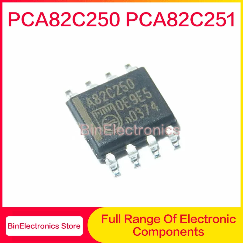 10Pcs/Lot PCA82C250 PCA82C251 A82C251T SOP-8 Driver Receiver Chip New Original