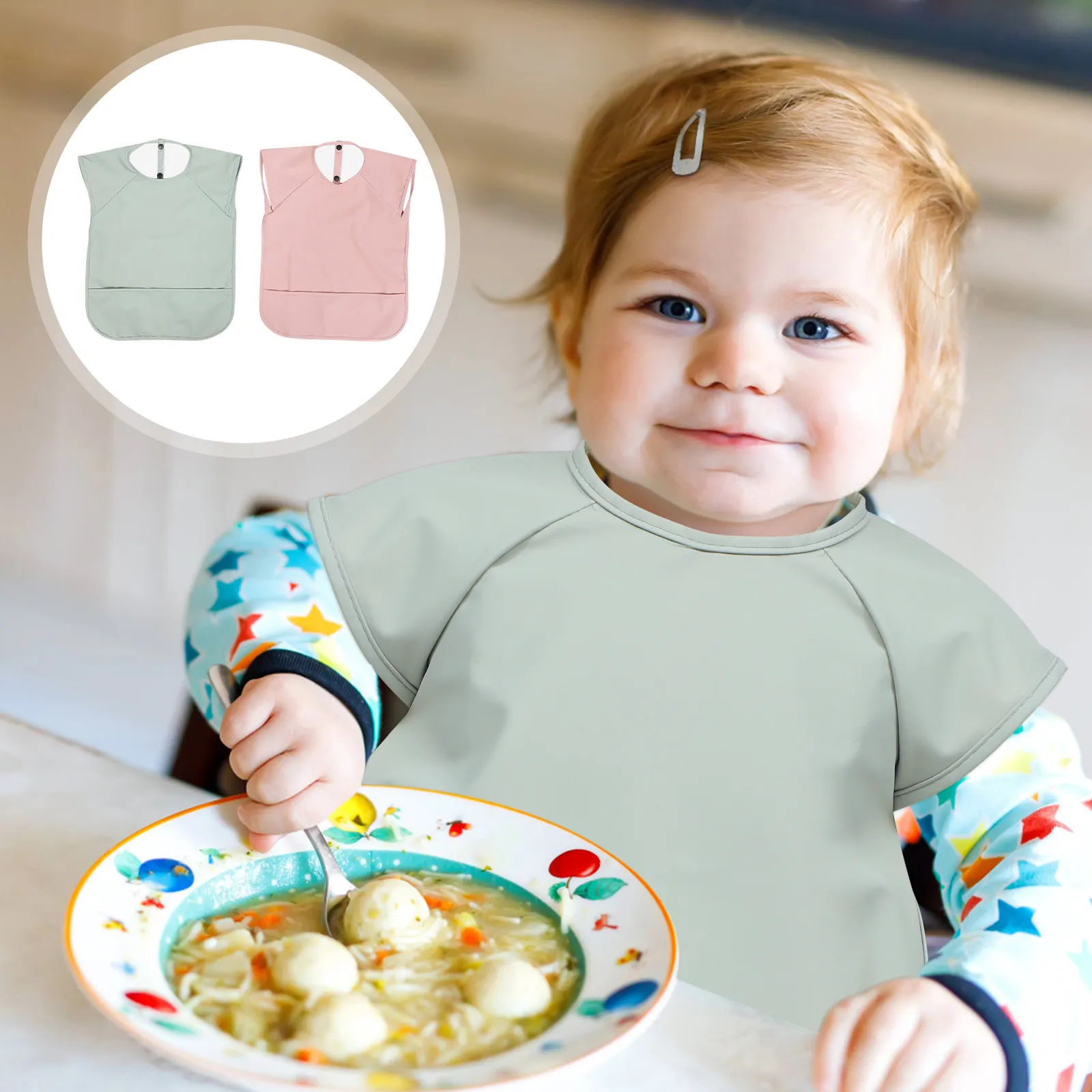 2-pezzi-bavaglini-impermeabili-in-pu-per-neonati-e-bambini-con-tasca-raccogli-saliva-senza-maniche-facili-da-pulire-ideali-per-pasti-e-bavaglini