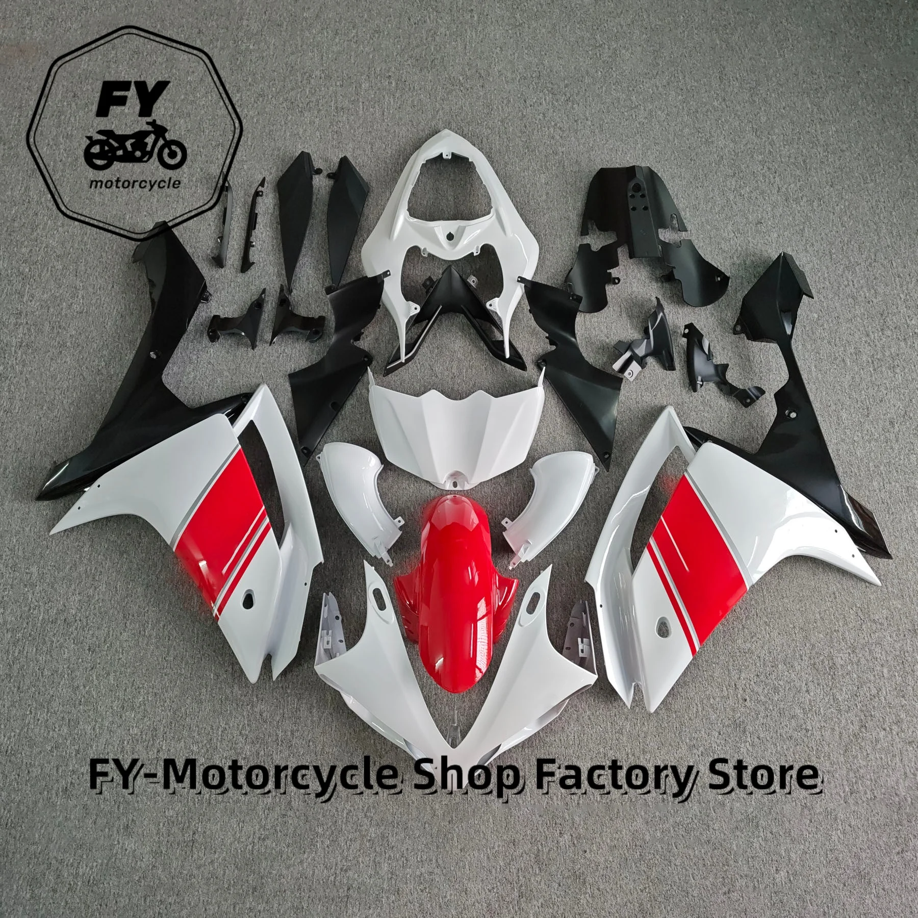 

For Yamaha YZF R1 2007 2008 Motorcycle Bodywork Red White Style Fairing Kit Fit YZFR1 07 08