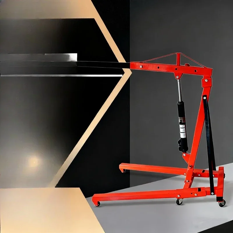 

Folding crane, mobile small crane Car engine crane