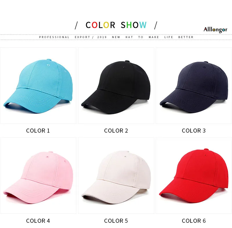 52-54cm Children's Cotton Student Hats Boy Girl Hip-Hop Adjustable Baseball Caps for 3 4 5 6 7 8 9 10Years Old