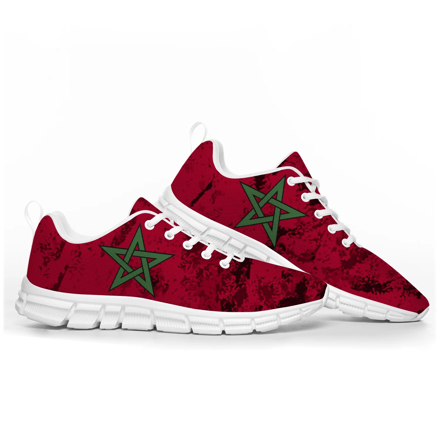 Moroccan Flag Sports Shoes Mens Womens Teenager   Sneakers Morocco Casual Custom High Quality Couple Shoes