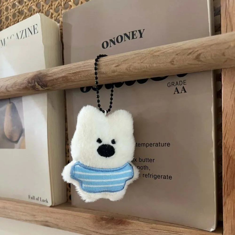 

West Highland White Terrier White Puppy Plush Pendant Stuffed Plush Dolls Bag Pendant Cartoon Key Chain Anime Soft Plush Toy