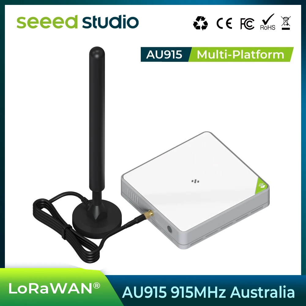 SenseCAP Multi-Platform LoRaWAN Indoor Gateway(SX1302) IoT Australia AU915 915MHz New Zealand,Ethernet/Wi-Fi