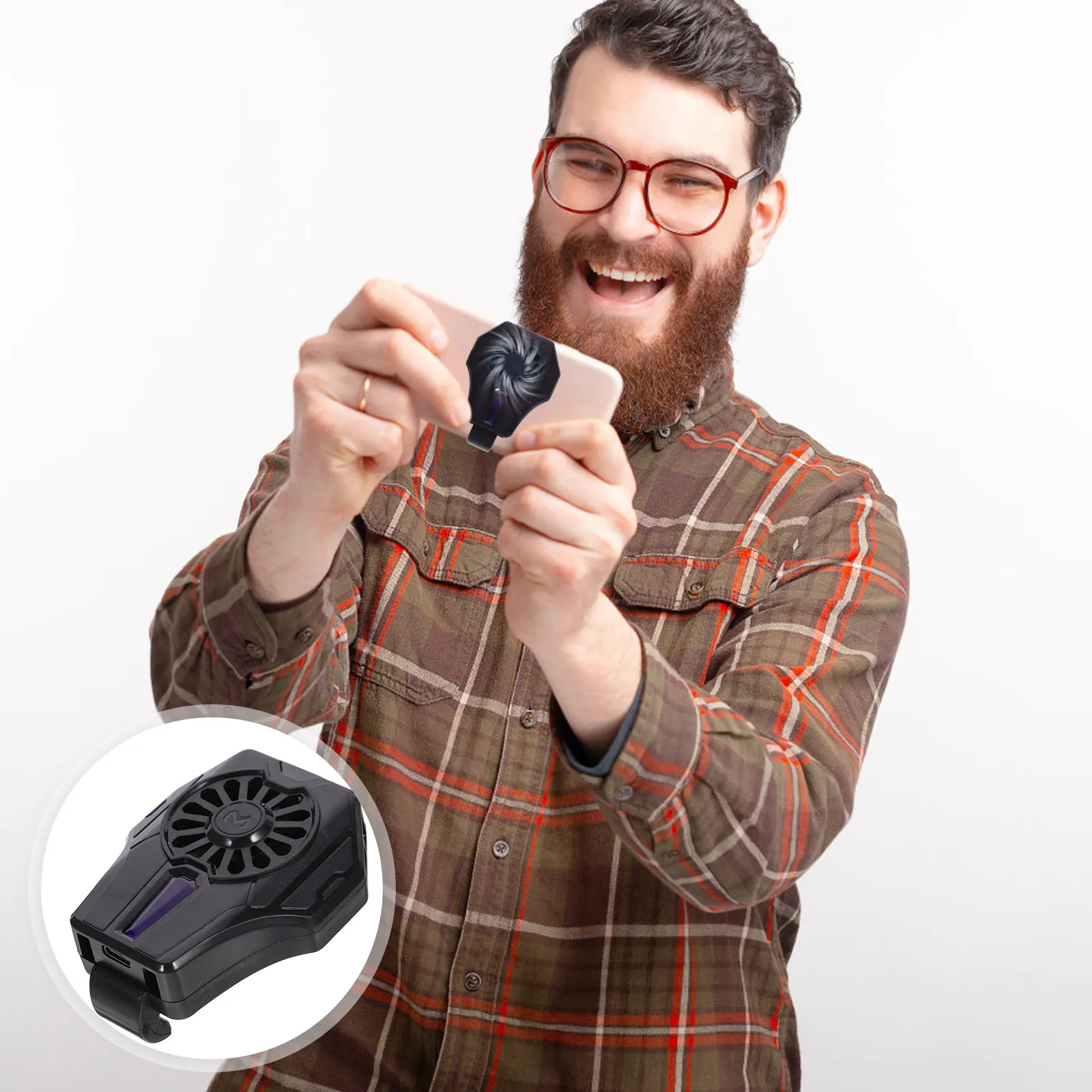 

1Pcs Phone Cooling Clip Semiconductor Cooling Device Low Noise Mobile Phone Cooler for Even Heat Dissipation Extended Battery