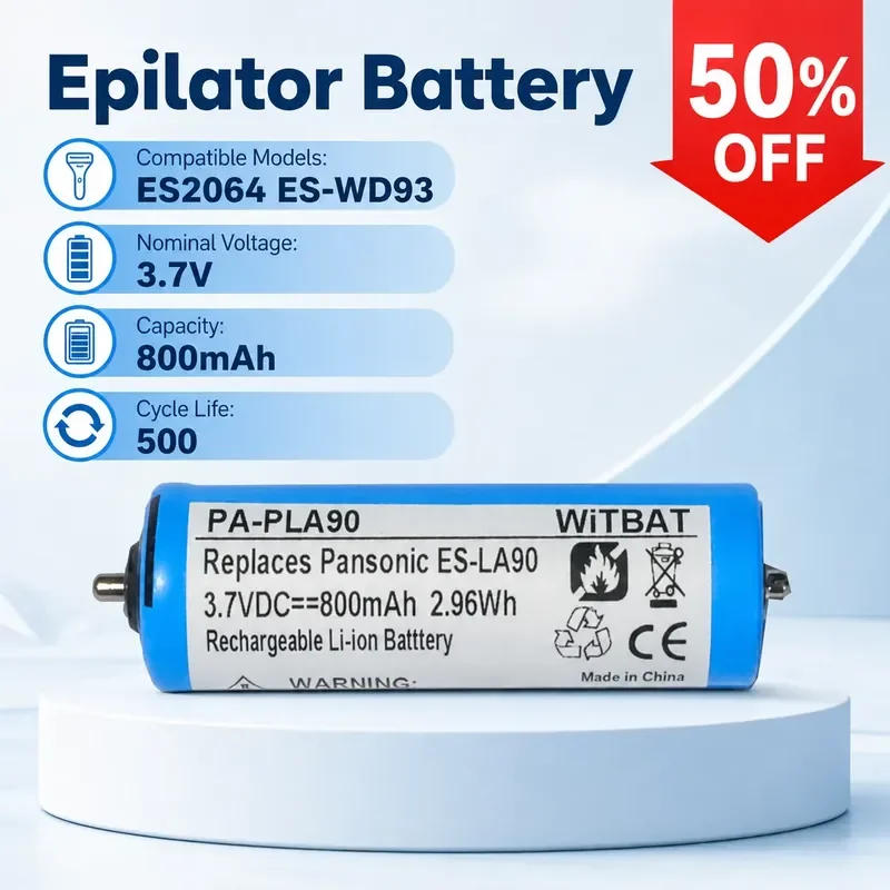 

For Panasonic ES2064 ES-WD93 Hair Remover Replacement Battery