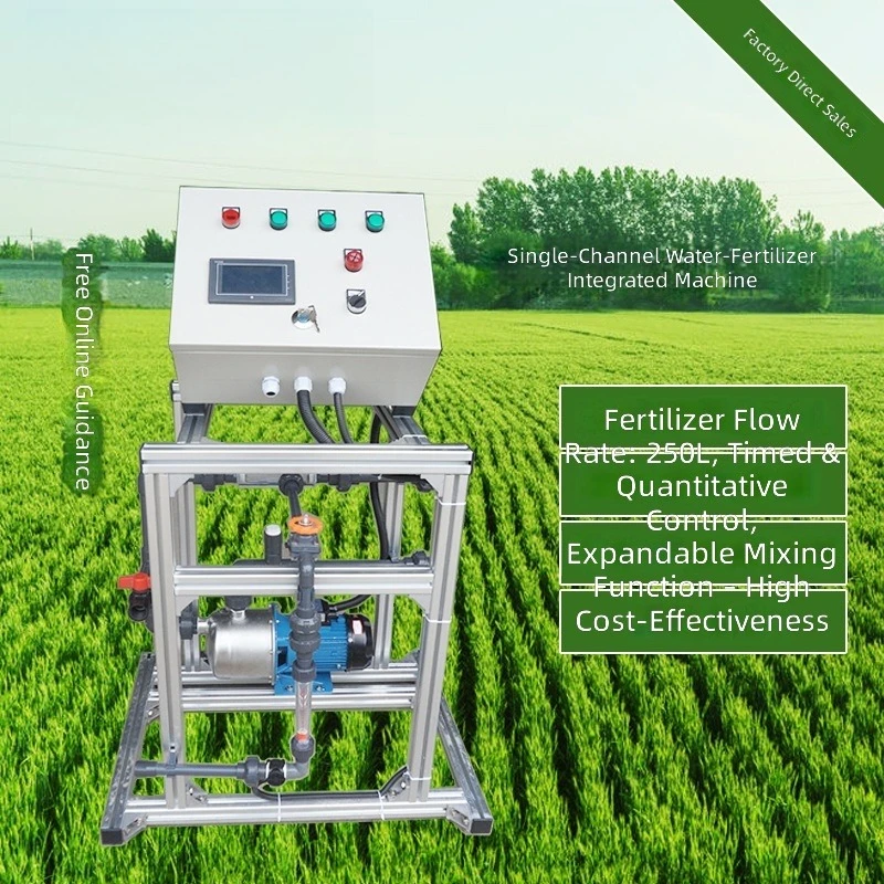Automatic Irrigation System, Smart Controller, 1 in 1 Fertigation Machine for Farms Orchards Greenhouses, Water Saving Efficient