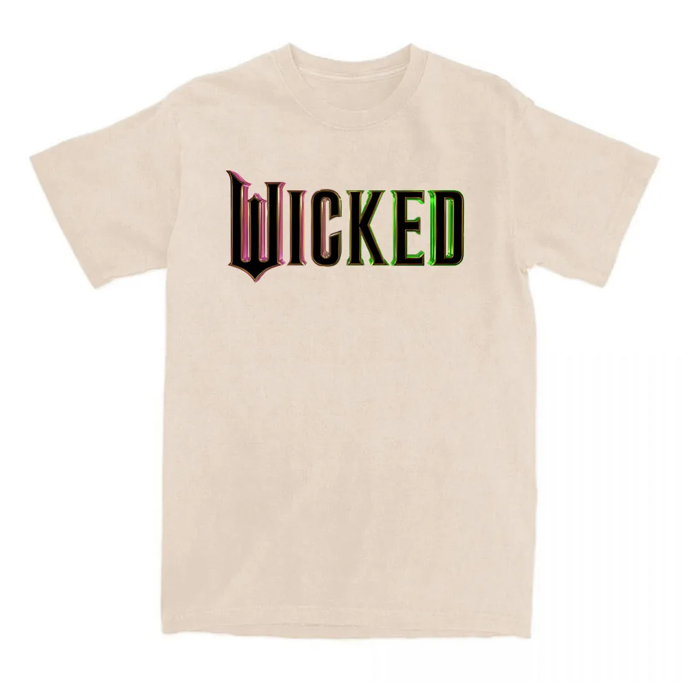 เสื้อยืดลายภาพยนตร์แฟนตาซี Wicked แขนสั้น สไตล์ลำลอง สำหรับผู้หญิง/ผู้ชาย เสื้อยืดลายตลก พิมพ์ลายกราฟิกภาพยนตร์ เสื้อยืดคอกลม ผ้าฝ้าย