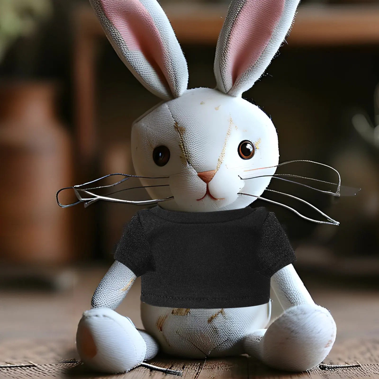 

4Pcs Short Sleeve Bear Shirts Clothes for Stuffed Animals Soft Cotton Comfortable Reusable Washable Bear T-Shirt Costume