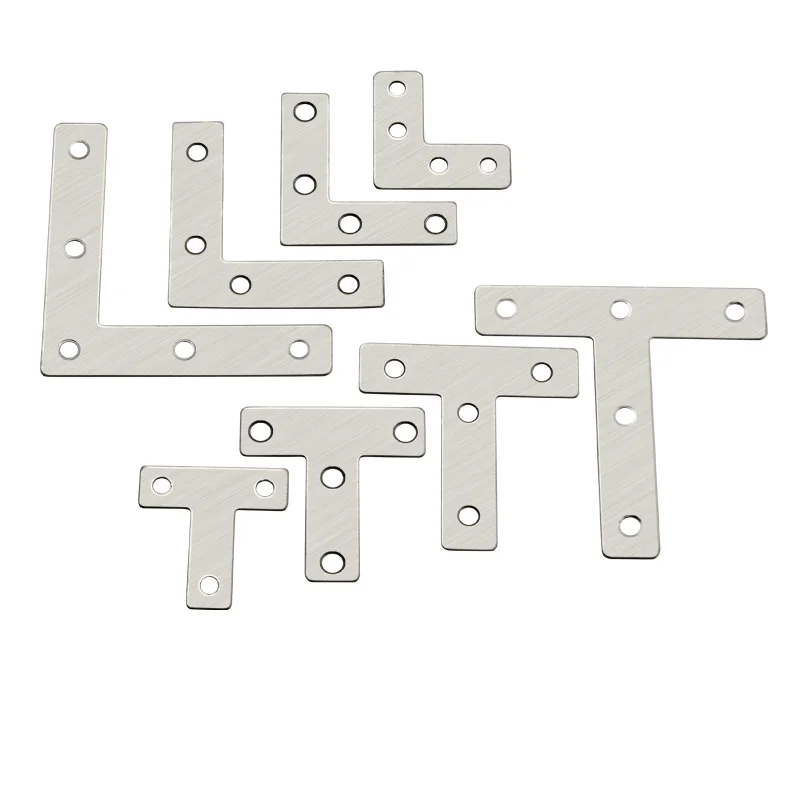 T Shaped Mending Plate L Bracket Right Angle Brackets Repair Joint for Painting Photo Frame Artwork Home Decor