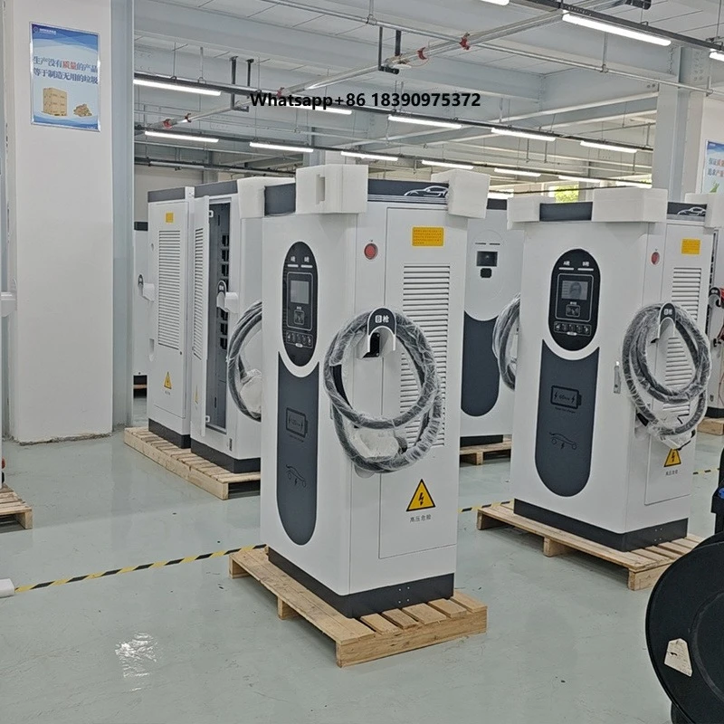60kw-120kw New Energy DC EV Charger Electric Car Vehicle Charging Pile with Double Gun Floor Mounted EV Charging Pile
