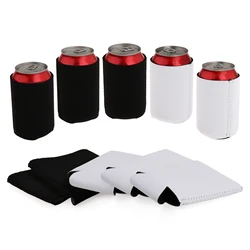 10x Beer Cans Coolers Sleeves Collapsible Drink Caddies Holder Soft Insulated Neoprene DIY Sublimation Water Bottle Sleeve Party