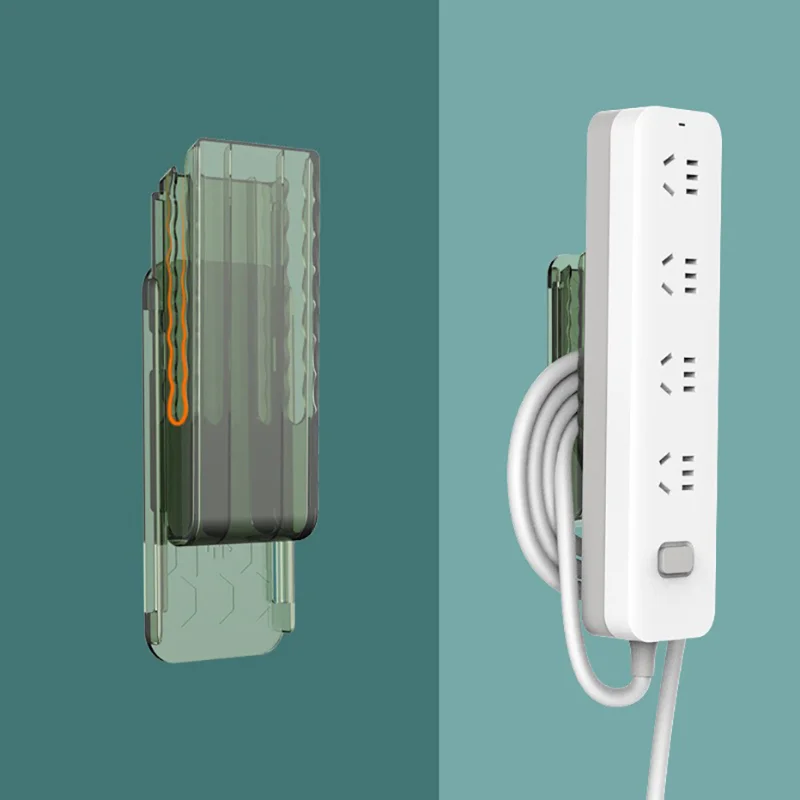 

Self Adhesive Desktop Socket Fixer Cable Organizer Power Strip Router Remote Control Storage Rack Home Holder