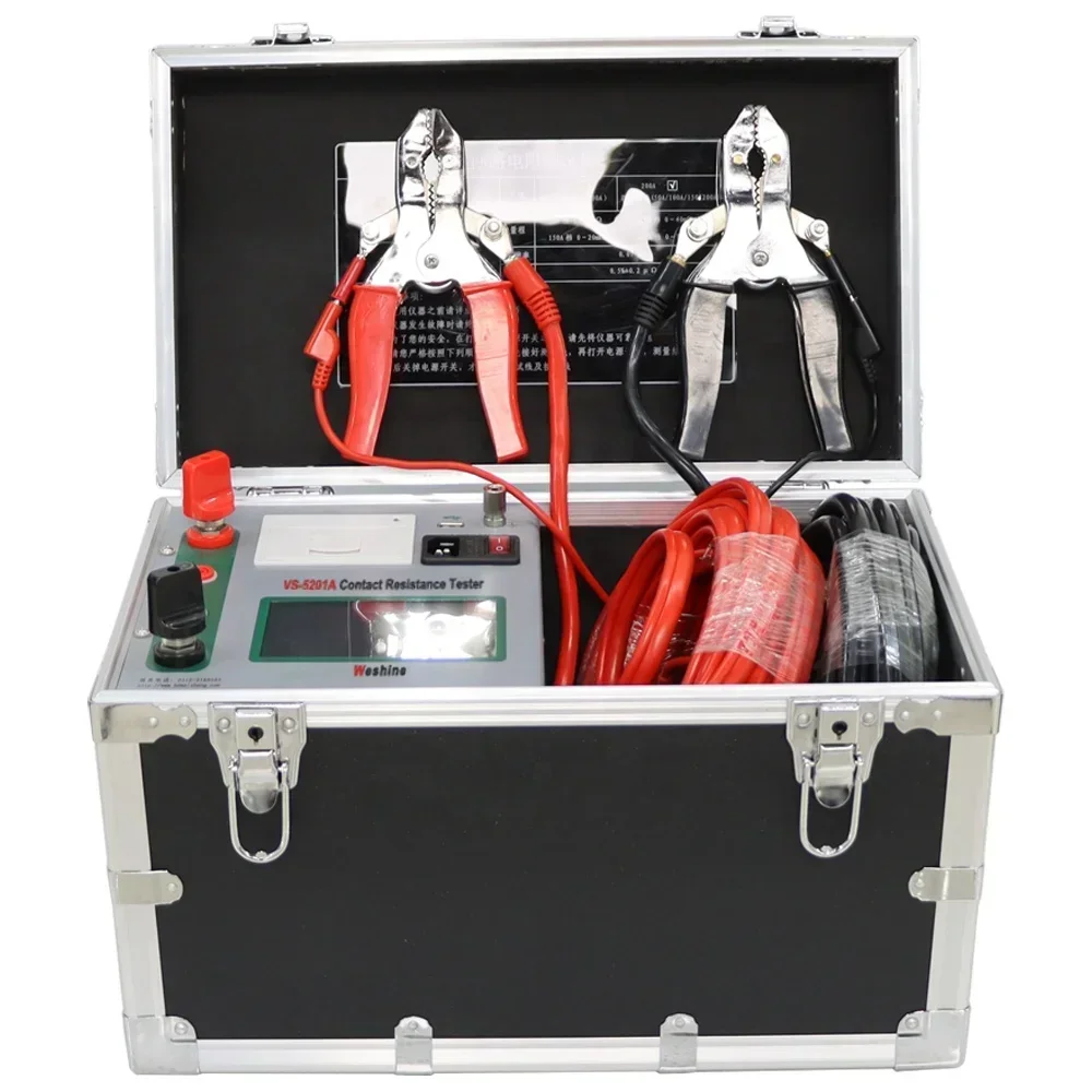 

Portable 100A HV VCB Switch loop resistance analyzer low resistance ohmmeter micro ohm 100a contact resistance tester