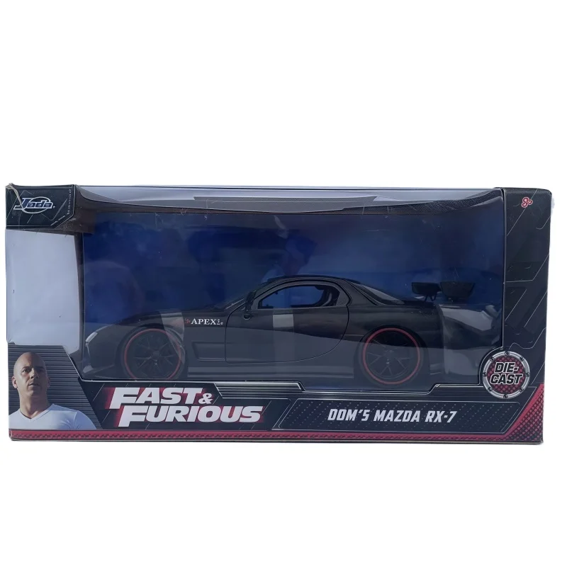 

Jada 1/24 Speed & Passion Mazda RX7 Alloy Car Model Collection Ornament, a child's birthday gift