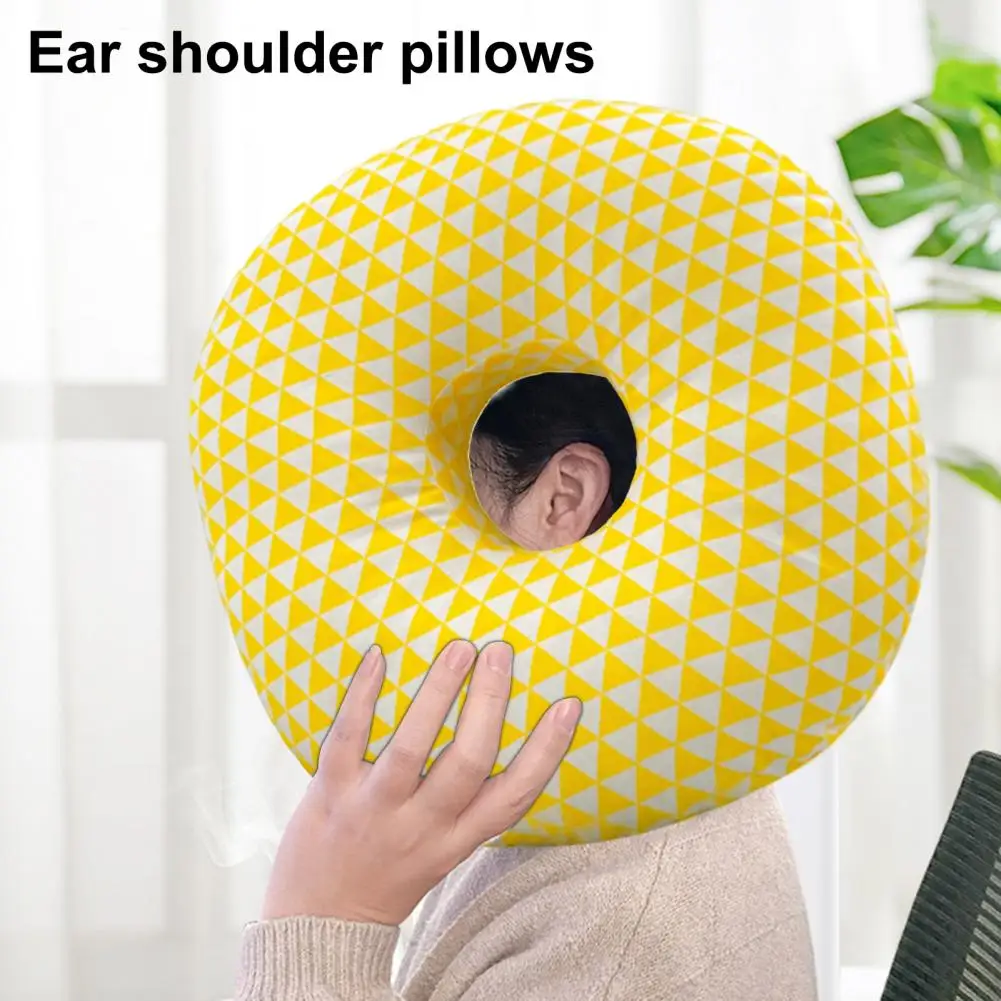 Office Piercing Pillow Side Sleeping Ear Pain Relief Pressure Reduction Soft Comfortable Single Hole Ear Pillow