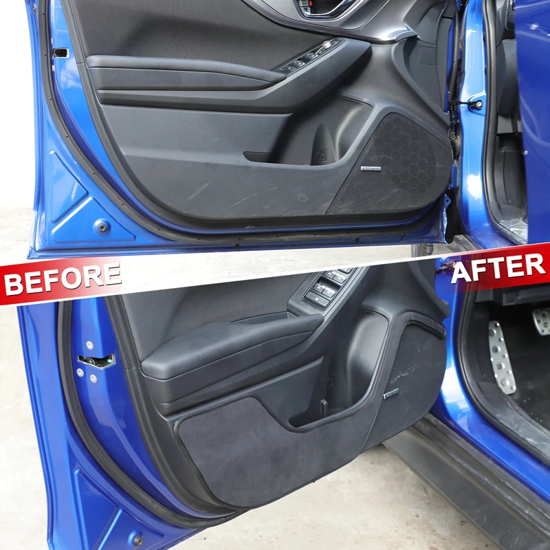 

4Pcs Velvet Black For Subaru WRX 2022+ car door anti-dirty mat decorative sticker car interior protection accessories