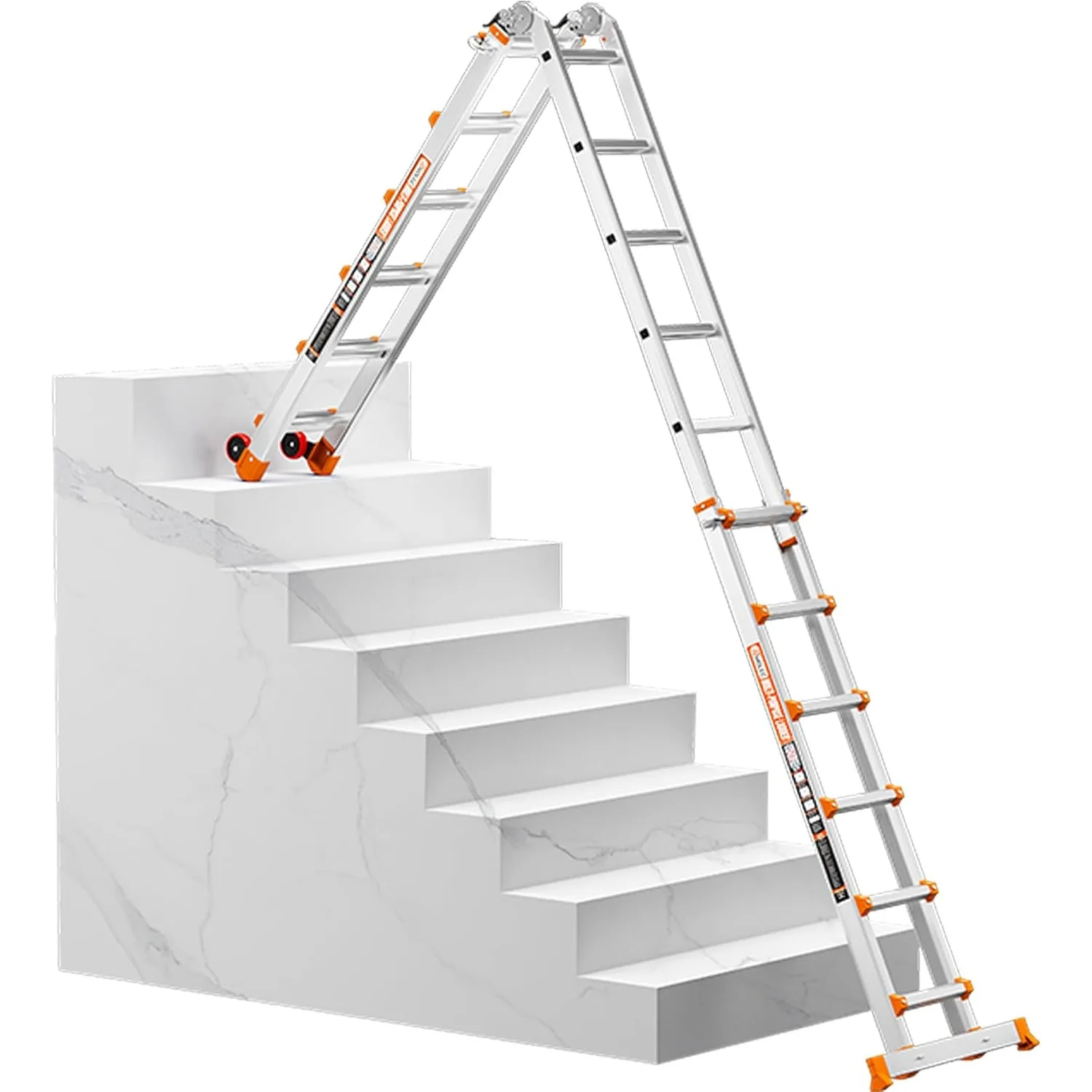 20FT Multi-Position Telescoping Ladder, A-Frame and Extension