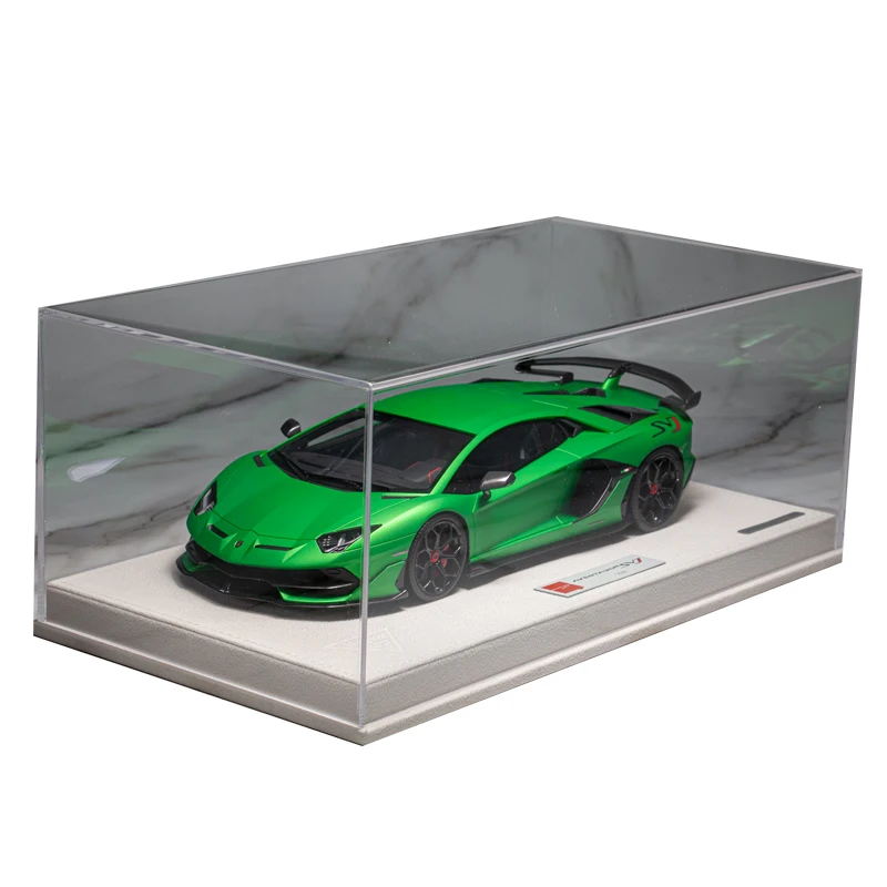 Make Up 1:18 For Aventador SVJ 2018 Limited to 80 Units Worldwide Limited Edition Resin Metal Static Car Model Toy